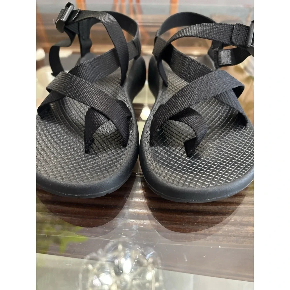 Chaco Men's Black Strappy Sandals Adjustable Buckle US 8 EU 39 J102014